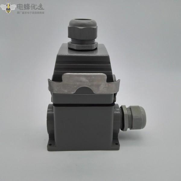 矩形重载连接器32芯铜合金500V热流道模具航空插头插座