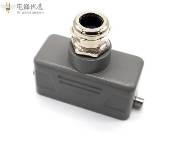 16B顶出线上壳重载连接器单扣16针上壳石材设备码砖机控制用