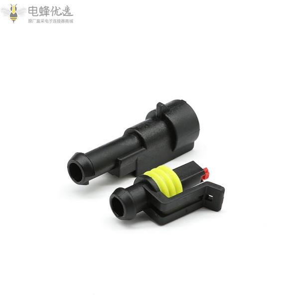 DJ7011汽车连接器1孔低频防水防潮连接器母端线束接插件护套