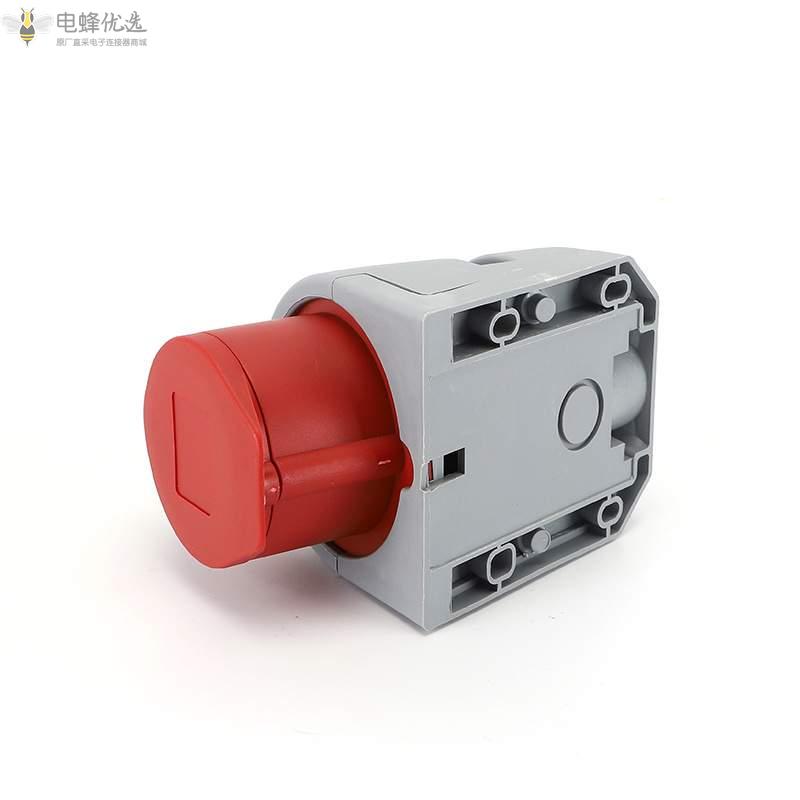 航空16A工业连接器插座IP44明装插座五孔5芯防水250V工业插座