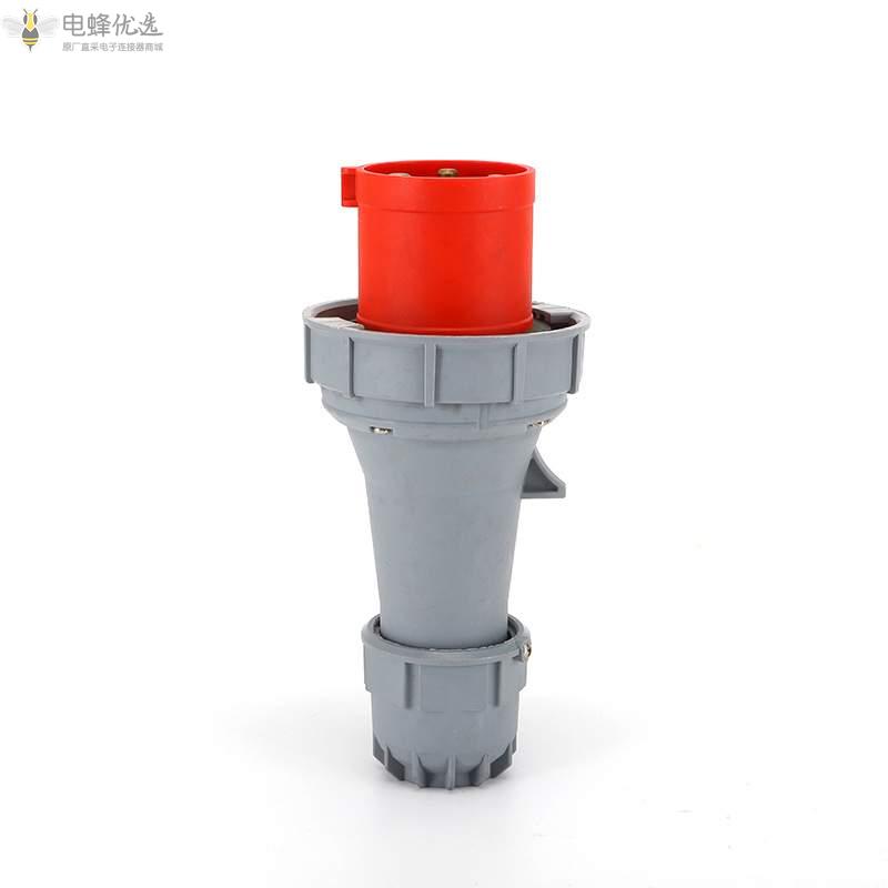 60HZ防水IP67工业连接器4芯63A-125A工业250V移动插头