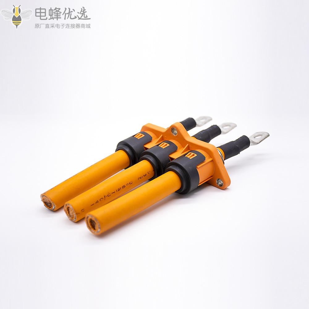 新能源汽车HVPT高压连接器3针塑料外壳接35mm²厂家定制