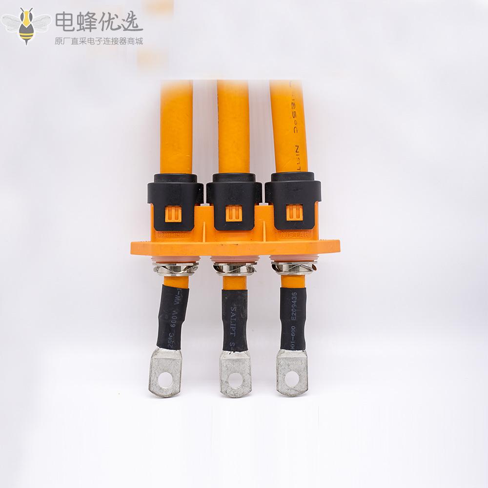 新能源汽车HVPT高压连接器3针塑料外壳接35mm²厂家定制