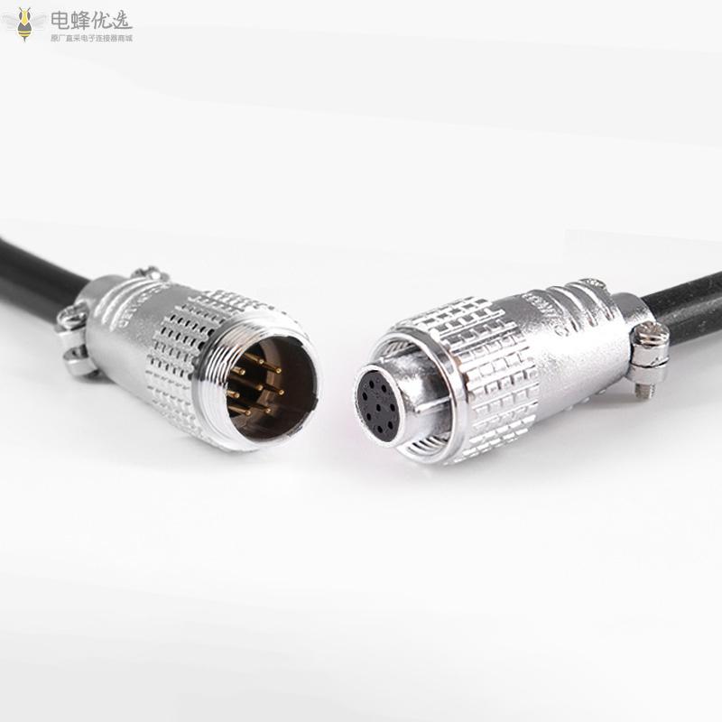 航空插头TP20_8芯直式对接焊线式连接器厂家批发