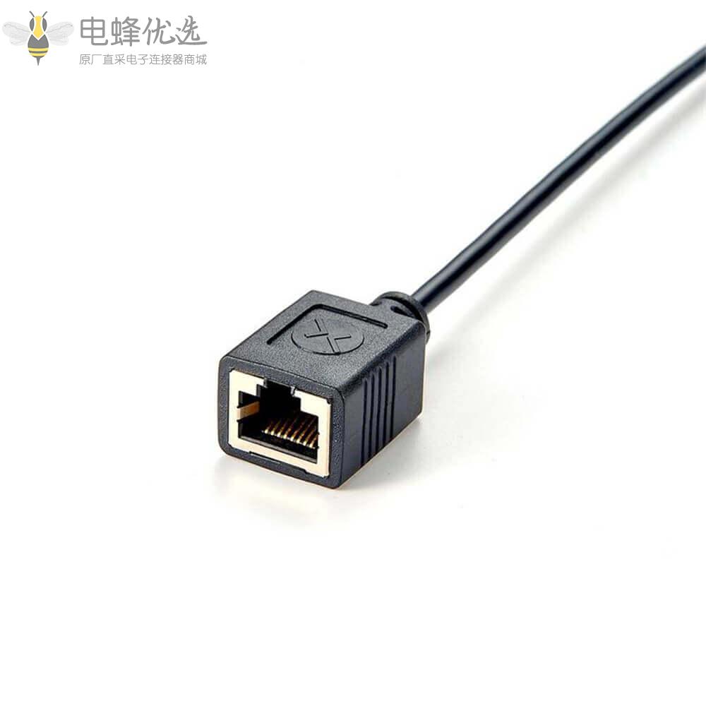 USB2.0转RJ45母头接1m线材厂家