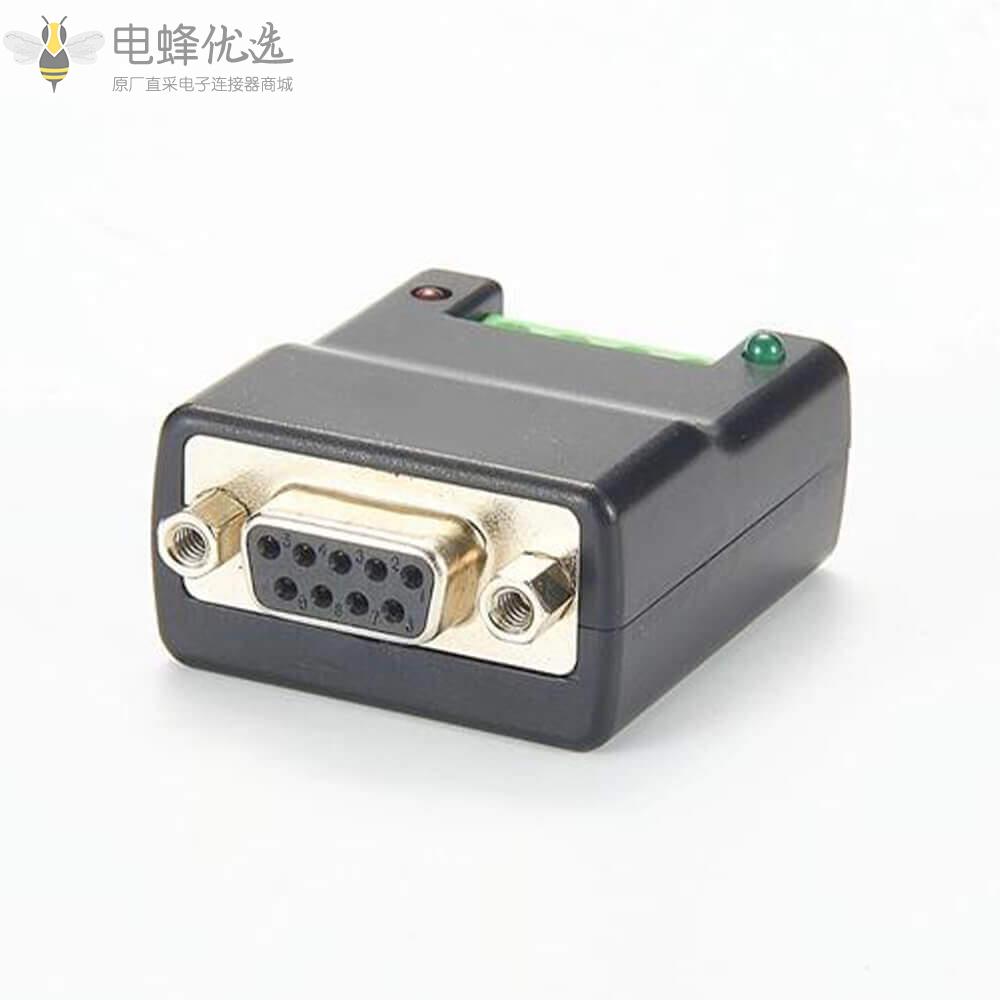 RS232转RS485_Rs422串行转换器转换DB9公头转5针接线端子