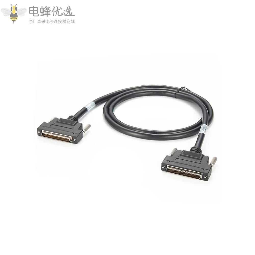 VHDCI_68芯直式公头转SCSI_3_68芯直式公头接线1.5m连接线