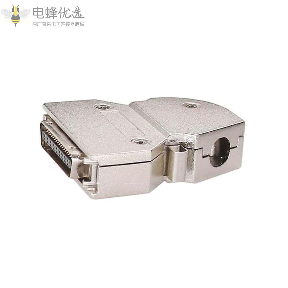 IDC_SCSI_HPCN36针公头连接器直插销锁45&deg;带金属外壳