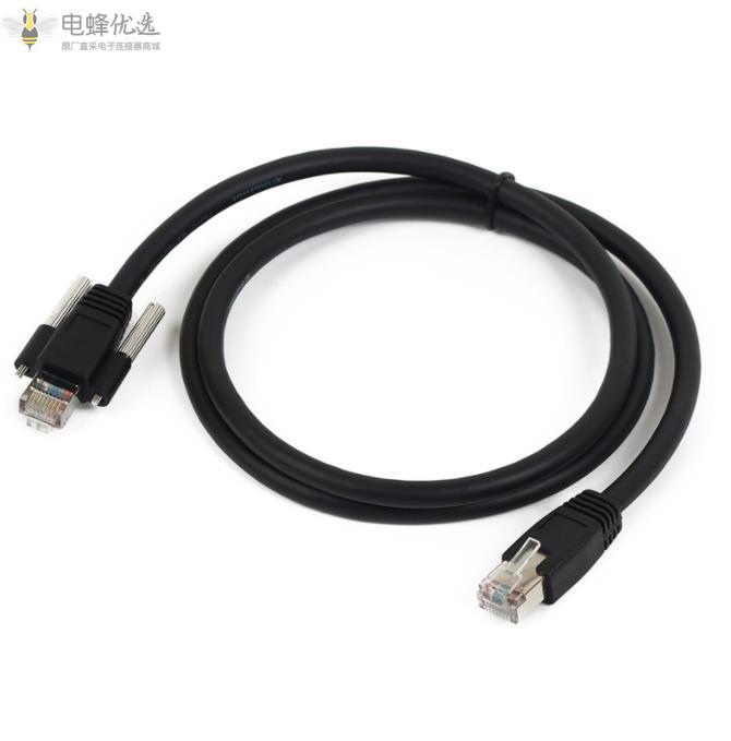 工业伺服相机千兆网络电缆螺纹锁定GigE网络电缆线长1m/3m/5m
