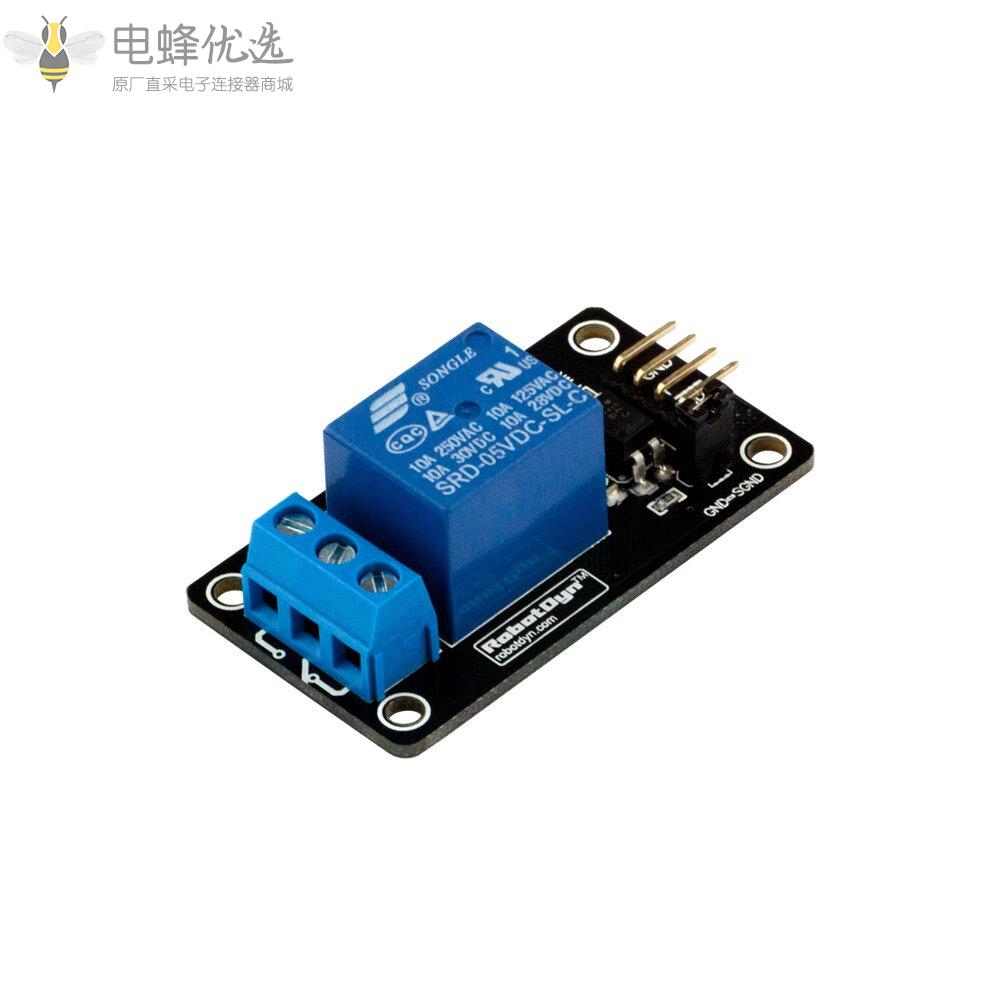 1CH通道继电器模块5V用于250VAC/60VDC_10A_Arduino设备