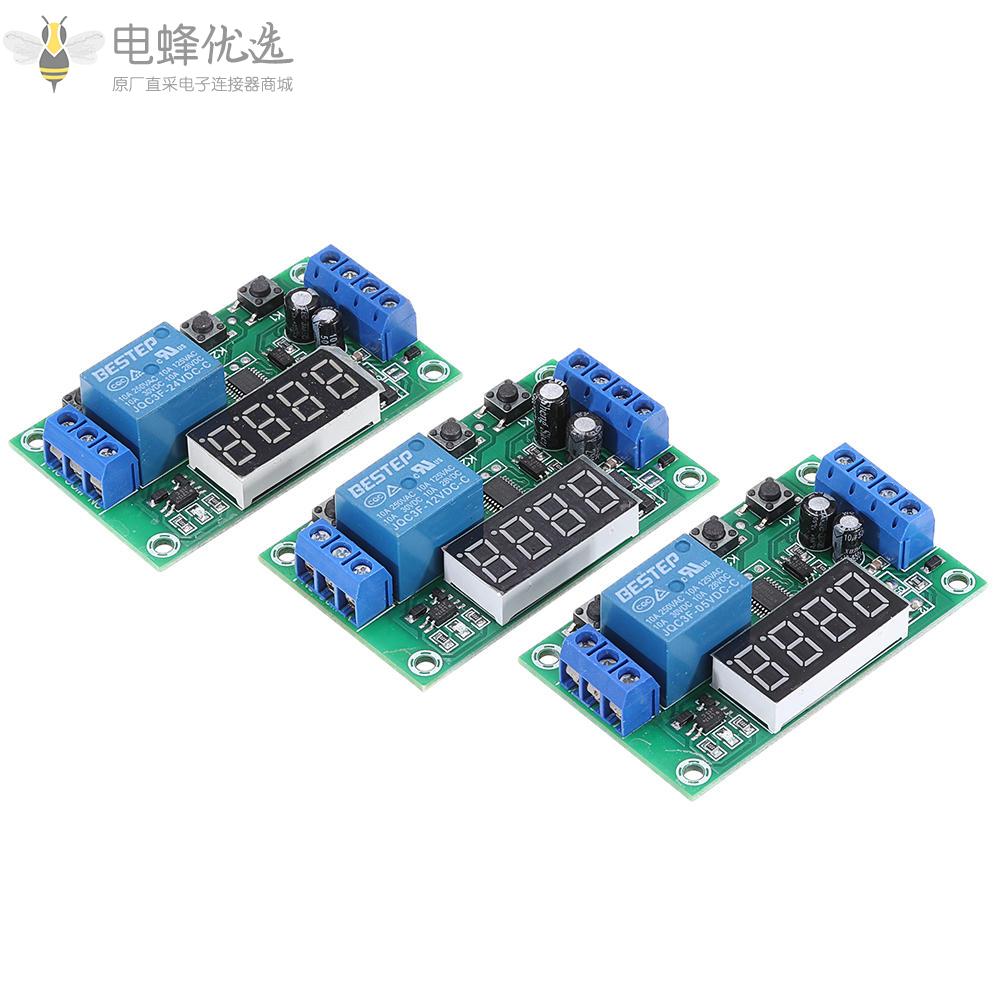 YYC_2S_5V_1通道继电器模块循环触发延时断电延时定时电路带显示定时开关
