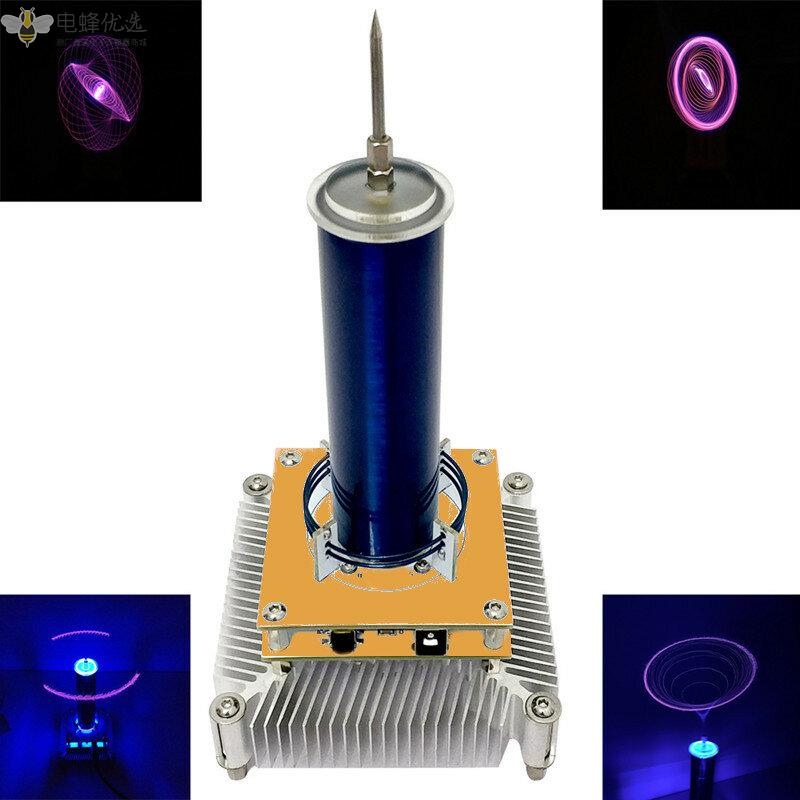 音乐特斯拉线圈亚克力外壳弧形等离子音箱无线传输实验台式玩具模型白色