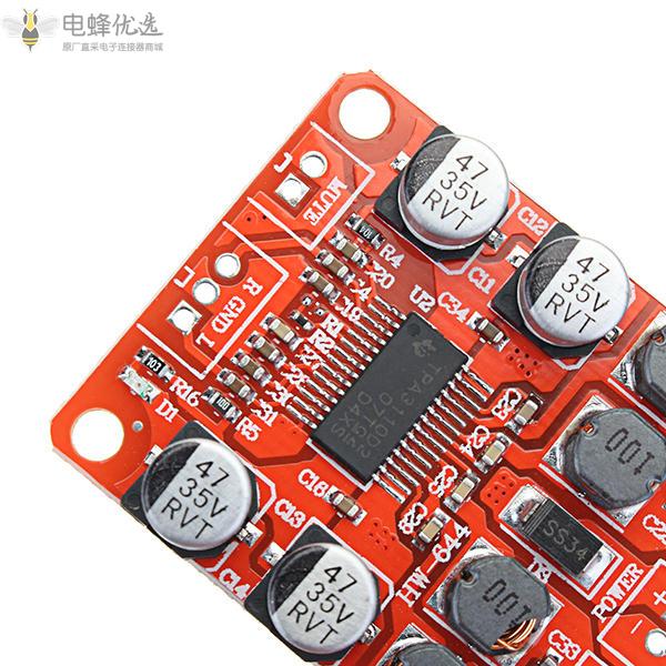 TPA3110_DC_8_26V/12V/24V/2x15W双通道立体声数字功率放大器板模块用于4/6/8/10欧姆扬声器
