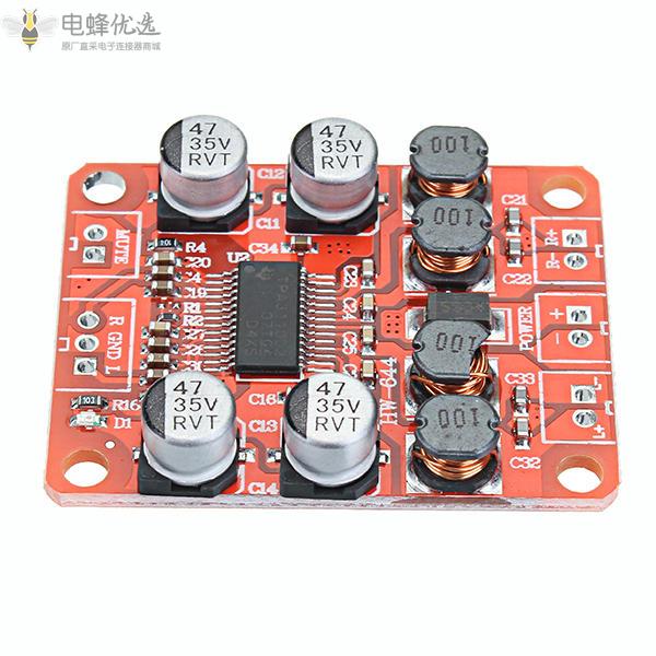 TPA3110_DC_8_26V/12V/24V/2x15W双通道立体声数字功率放大器板模块用于4/6/8/10欧姆扬声器