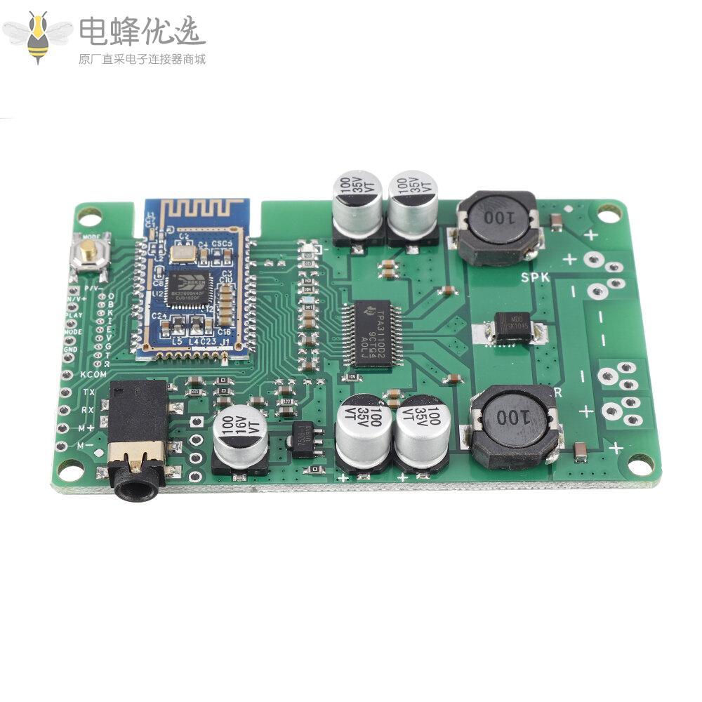 DC_12V_TWS_BLE5.0单声道蓝牙功放模块20W/30W蓝牙/MIC/AUX音频输入支持更改名称和密码带通话功能
