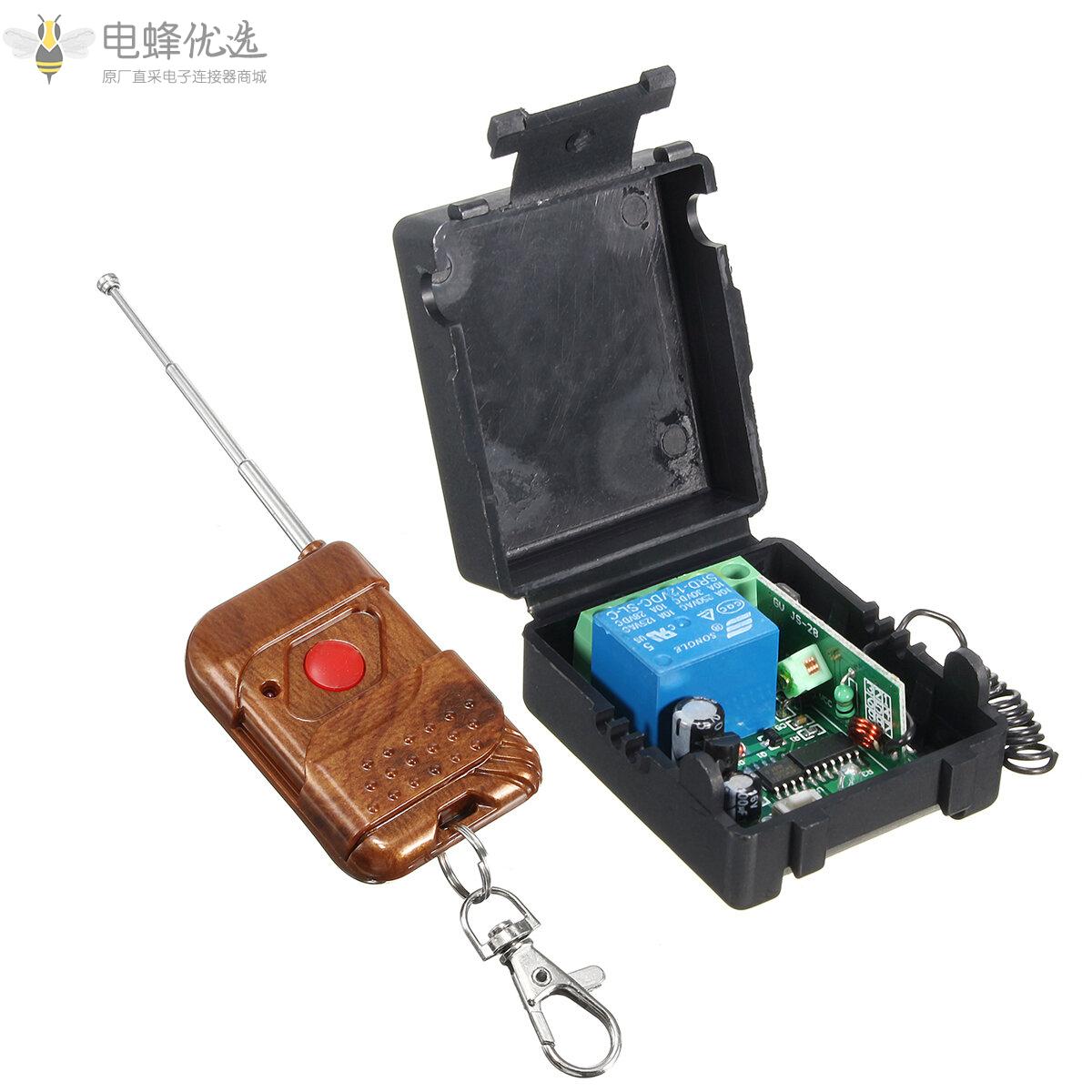 DC_12V_10A_Realy_1CH无线射频遥控开关带发射器+接收器