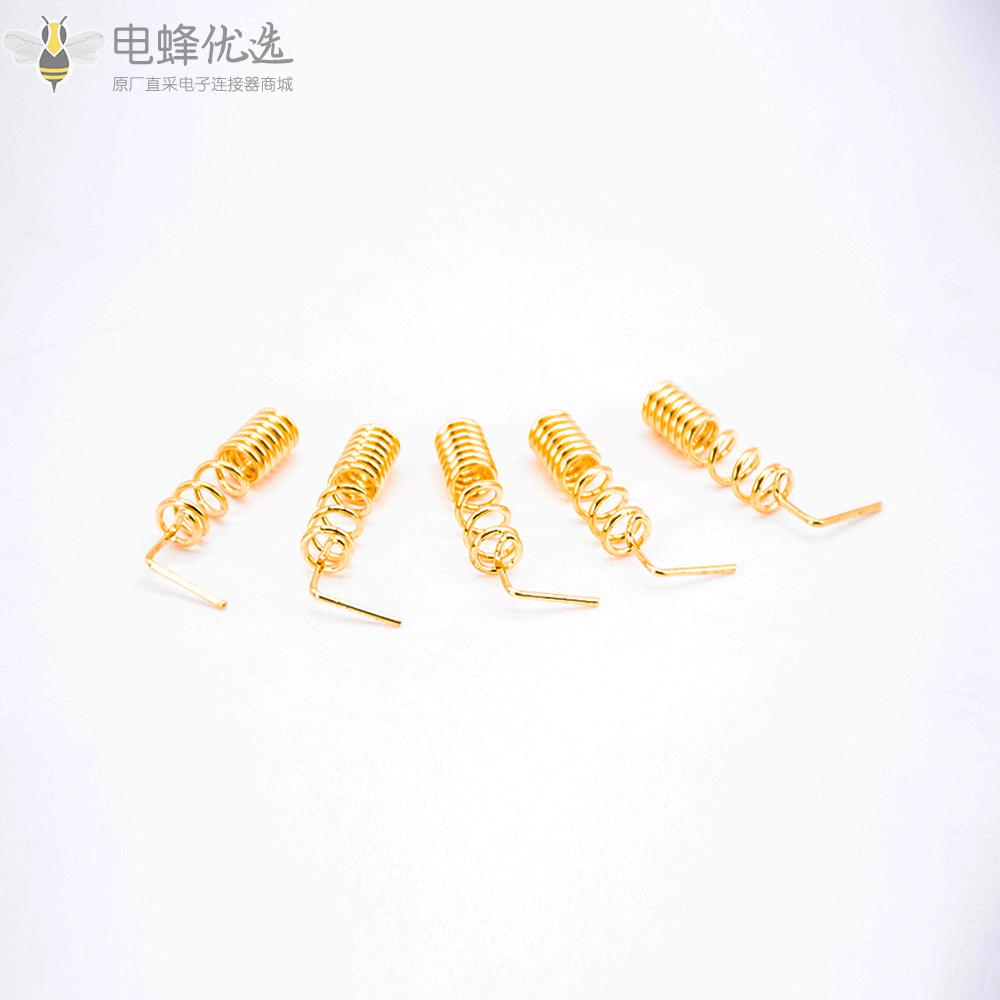 5件铜GSM_GPRS直弯弹簧天线粗铜螺旋线圈绕线天线GSM主板焊接DIY