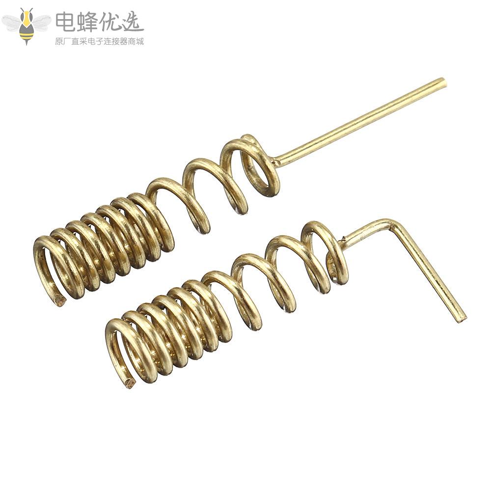 5件铜GSM_GPRS直弯弹簧天线粗铜螺旋线圈绕线天线GSM主板焊接DIY