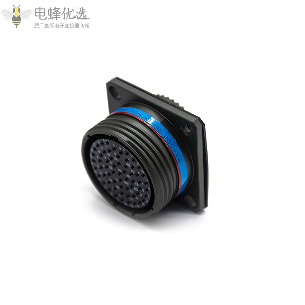 D38999连接器61芯B键位母插孔25号壳体屏蔽插头