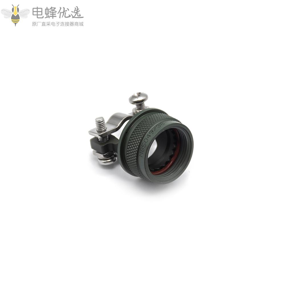 D38999连接器13号壳体橄榄绿直电缆夹镀镉尾附