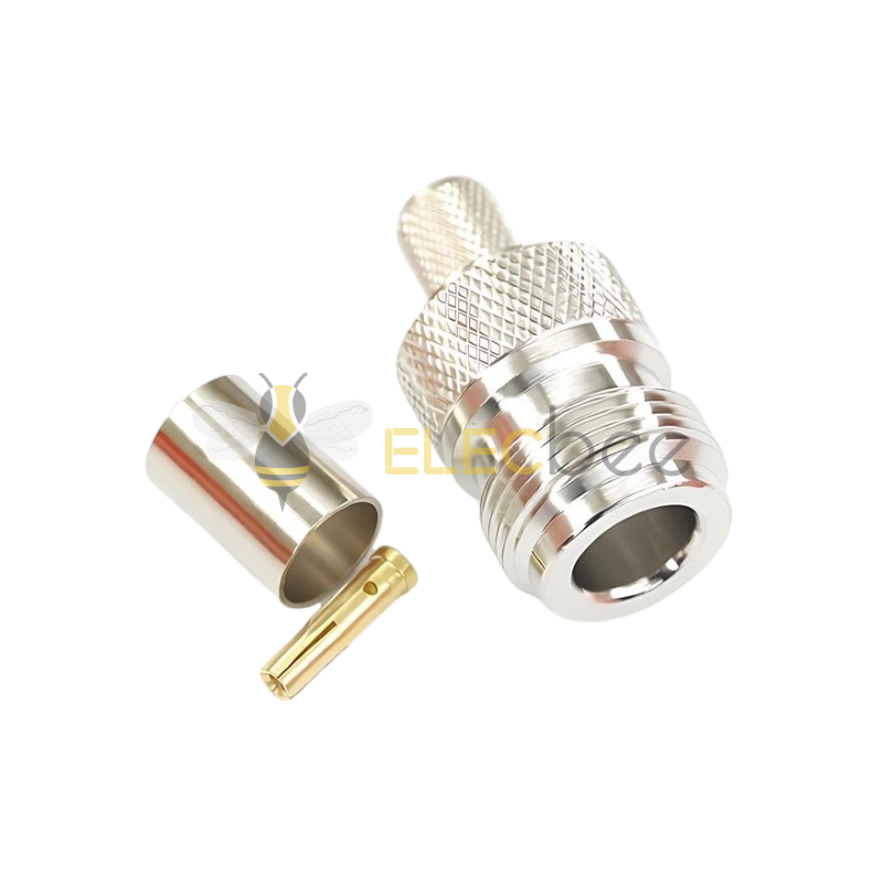 N-J-5 N型公头焊接头  N 内螺内针N公头 50-5 全铜镀镍