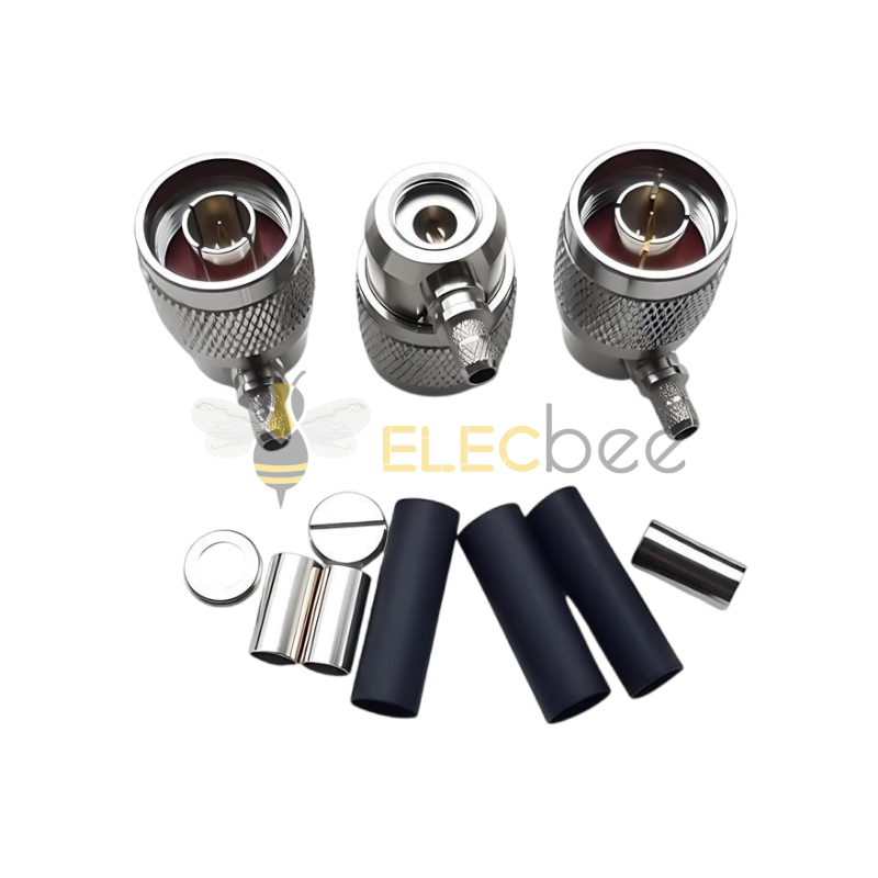 N-C-J-3公头内螺内针50-3压接型RG58/142/400同轴线用射频连接器