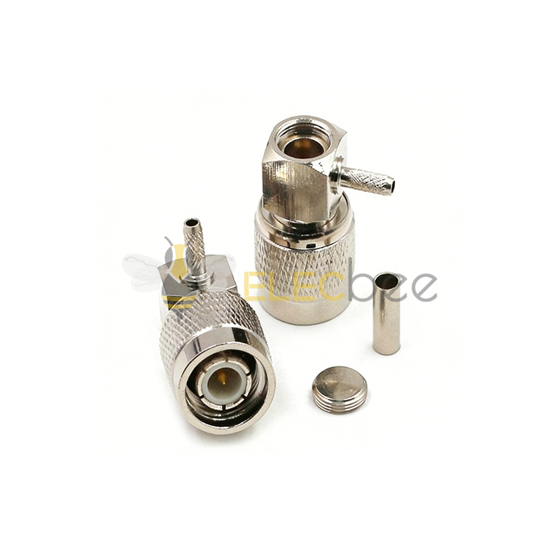 全铜射频连接器 TNC-JW-1.5 开口 弯头内针 未做线 TNC弯公头