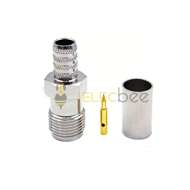 RP-TNC-C-J3 射频同轴连接器 反极性 TNC 公头压接式 适配 RG58/50-3 线缆