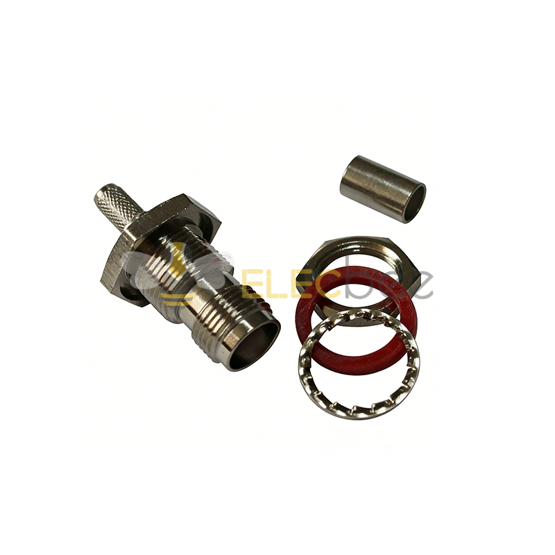 厂家供应连接器TNC-C-KY3直式母头接RG58/142 LMR195线 缆铜连接器