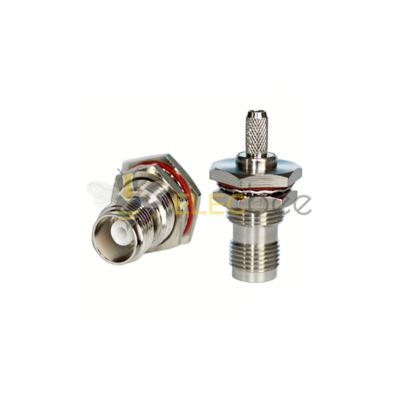 厂家供应连接器TNC-C-KY3直式母头接RG58/142 LMR195线 缆铜连接器