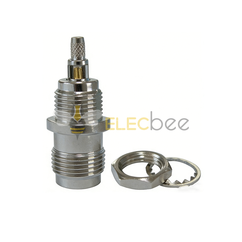 TNC-C-KY1.5射频同轴连接器开天窗螺母后置 匹配RG316线缆 铜