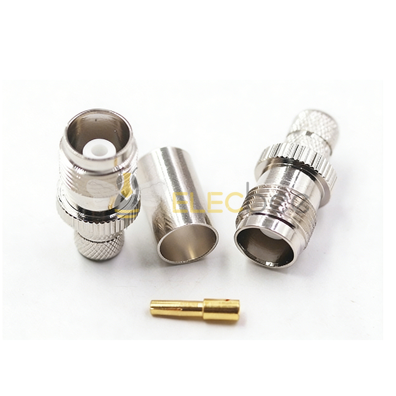 纯铜TNC-K-3-5TNC母头 装载式接线外螺纹内孔 TNC接头五件套