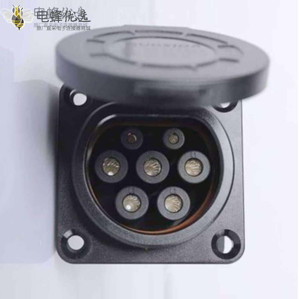 新国标交流充电枪16A/32A GB/T20234 7孔桩端充电插座