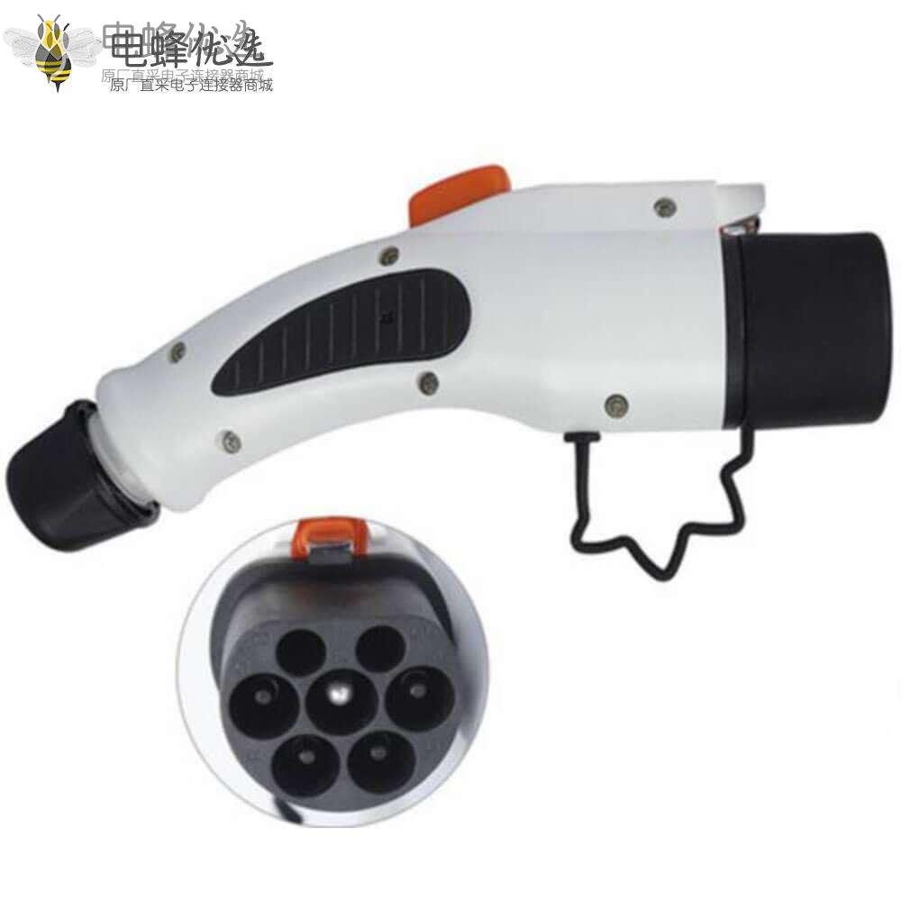 充电枪新国标GB/T20234车辆端7孔充电插头AC16A/32A/63A