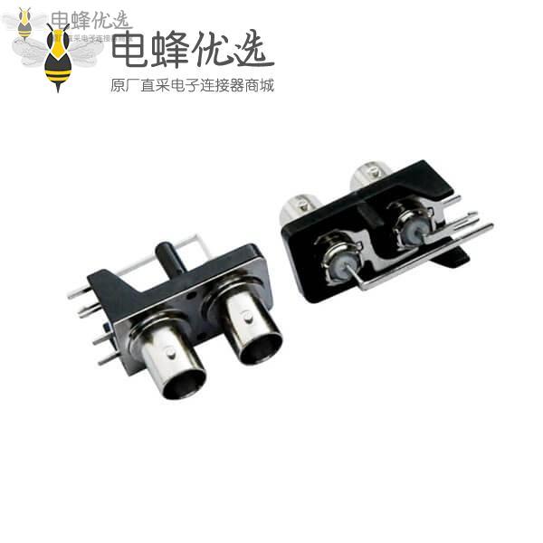 有线电视头母头弯式50欧姆射频同轴PCB板端