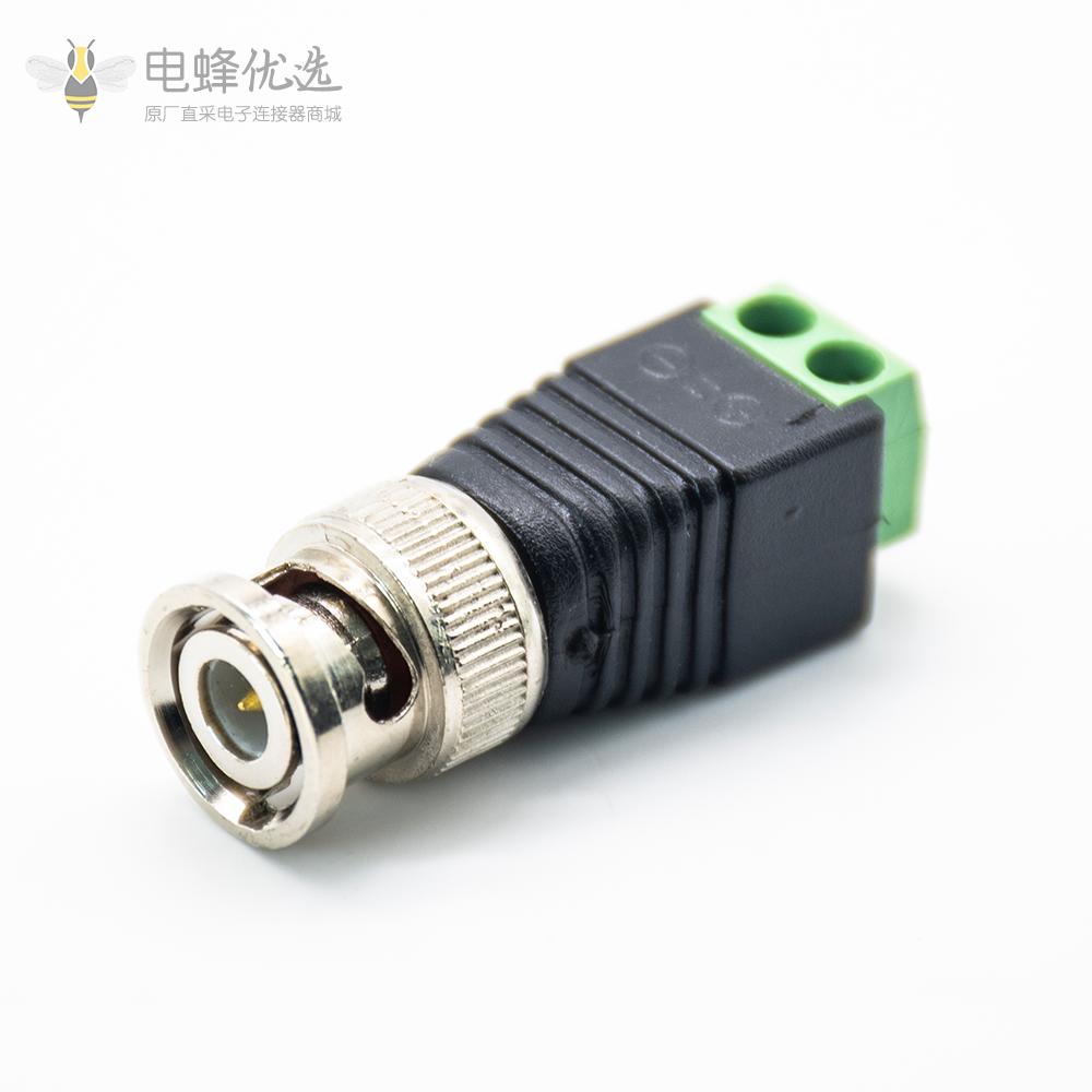 黑色外壳绝缘直式公头 BNC射频同轴连接器