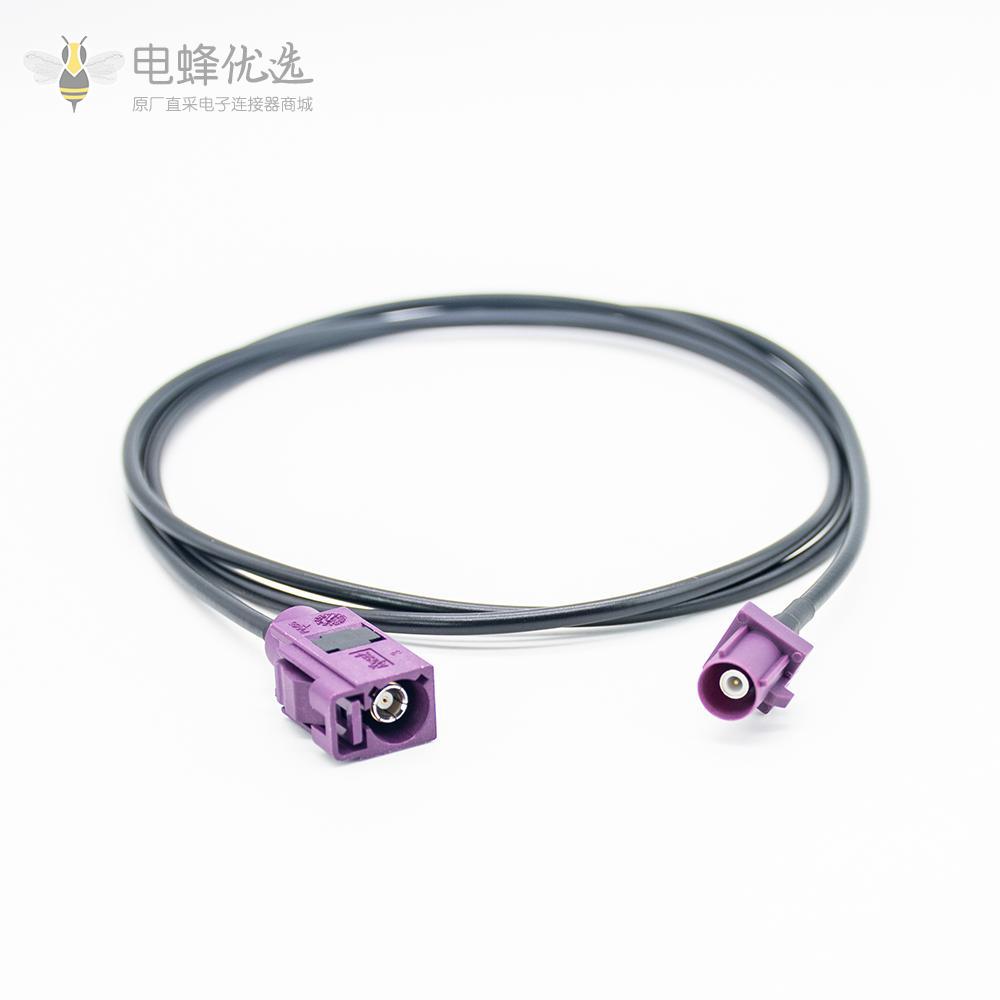 车载天线延长线Fakra D型公转母直式天线1米