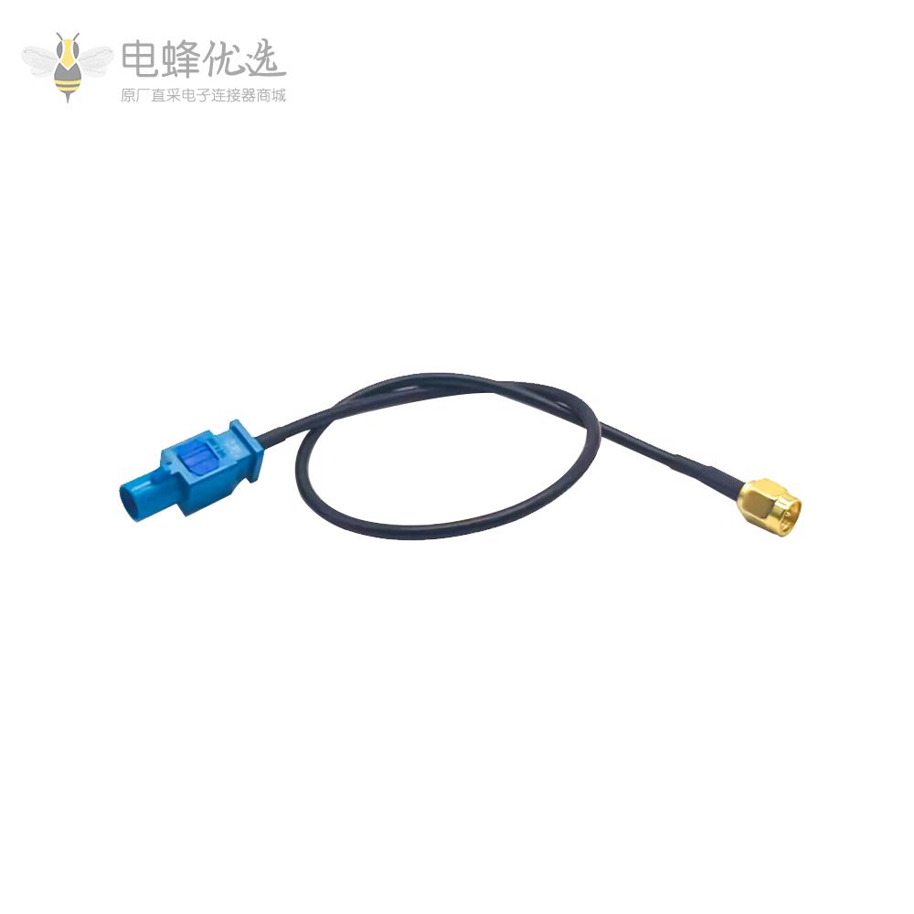 SMA转Fakra Z型直式公转公车载GPS天线延长线30厘米