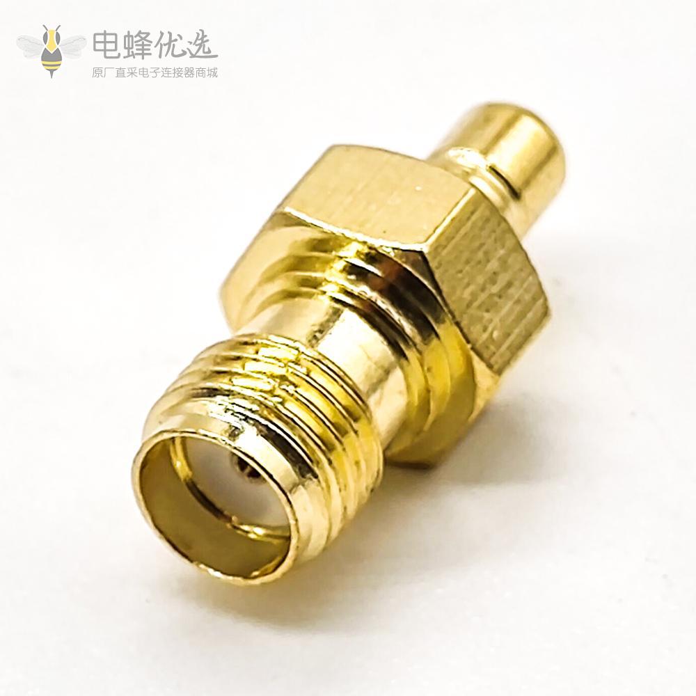 SAM转接头KJ直式SMA转SMB母转公镀金射频同轴连接器