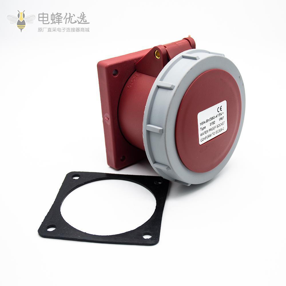 5芯明装插座 16A 380V-415V IP67